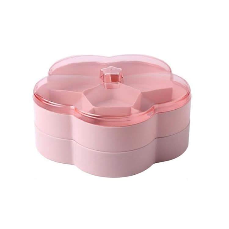 Flower-shaped Transparent Wedding Candy Snack Dried Fruit Storage Box