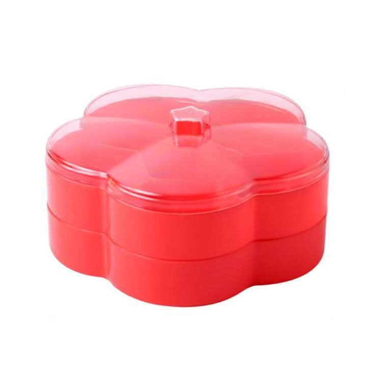 Flower-shaped Transparent Wedding Candy Snack Dried Fruit Storage Box