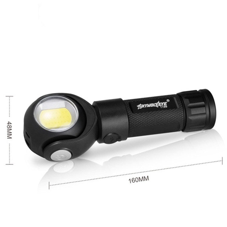 SKYWOLFEYE  Lamp Head 360 Degree Rotation USB Rechargeable LED Glare Flashlight With Magnet COB Work Light My Store