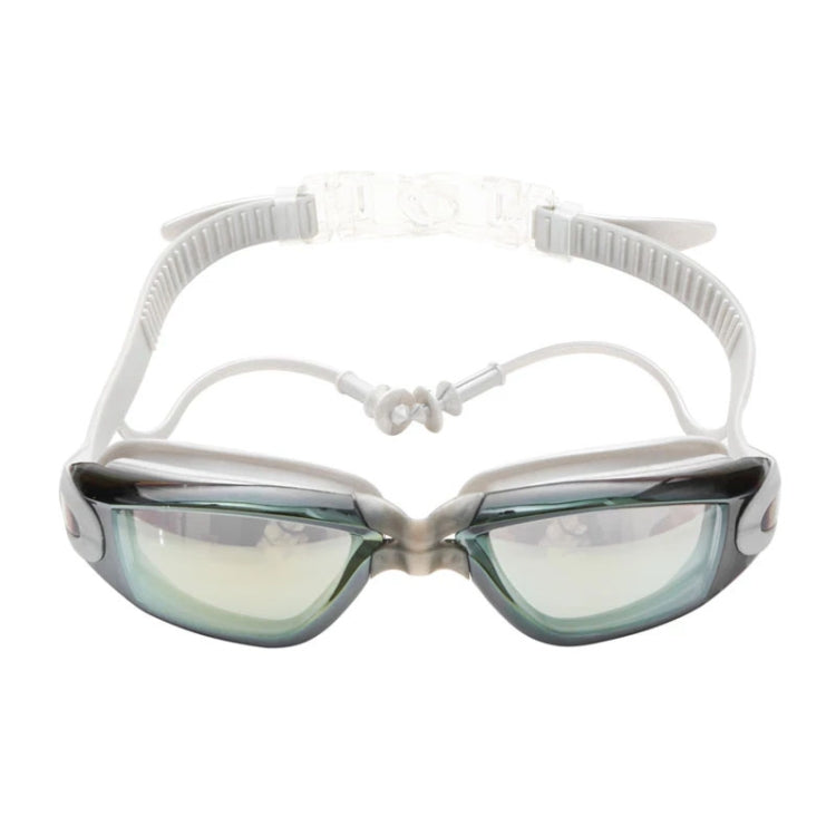 YJ003 Electroplating HD Anti-fog Swimming Glasses Waterproof Diving Equipment for Man and Women