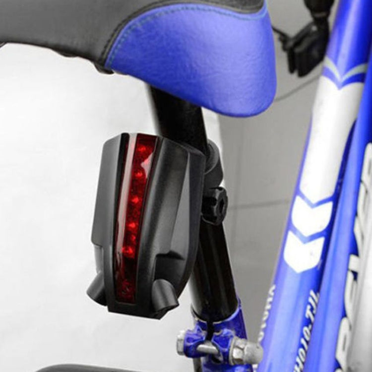 Bicycle Taillights 2 Laser Beams +5 Superbright Red LED Indicators with Safety Warning Bicycle Logo Reluova