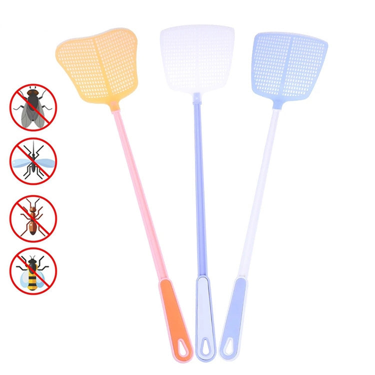 Household Plastic Long Handle Fly Swatter Mosquito Swatter, Random Color Delivery My Store