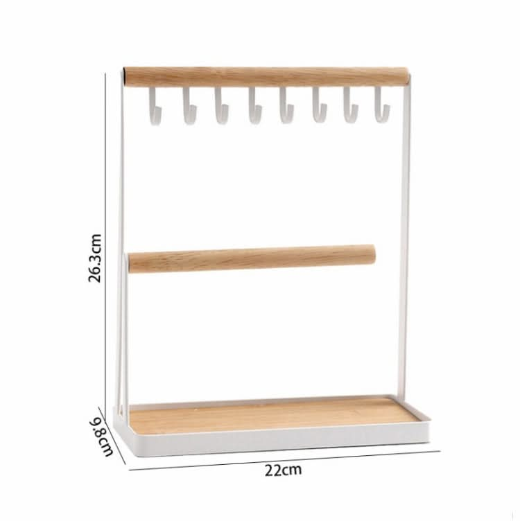 Hook Jewelry Rack Mobile Phone Jewelry Glasses Desktop Two-layer Display Rack Reluova