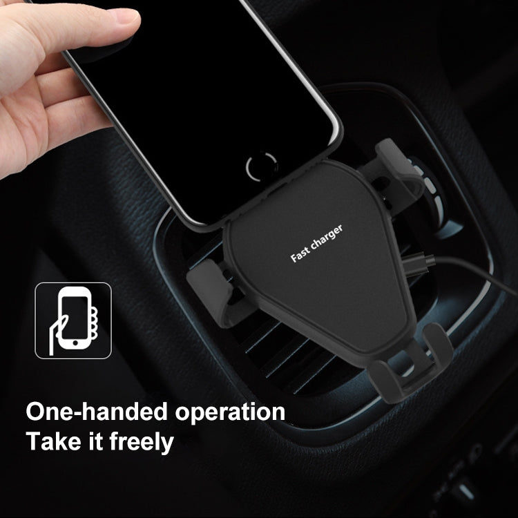 KT-C5 15W Rotatable Car Gravity Wireless Charger Air Outlet Mobile Phone Holder ÎҵÄÉ̵ê