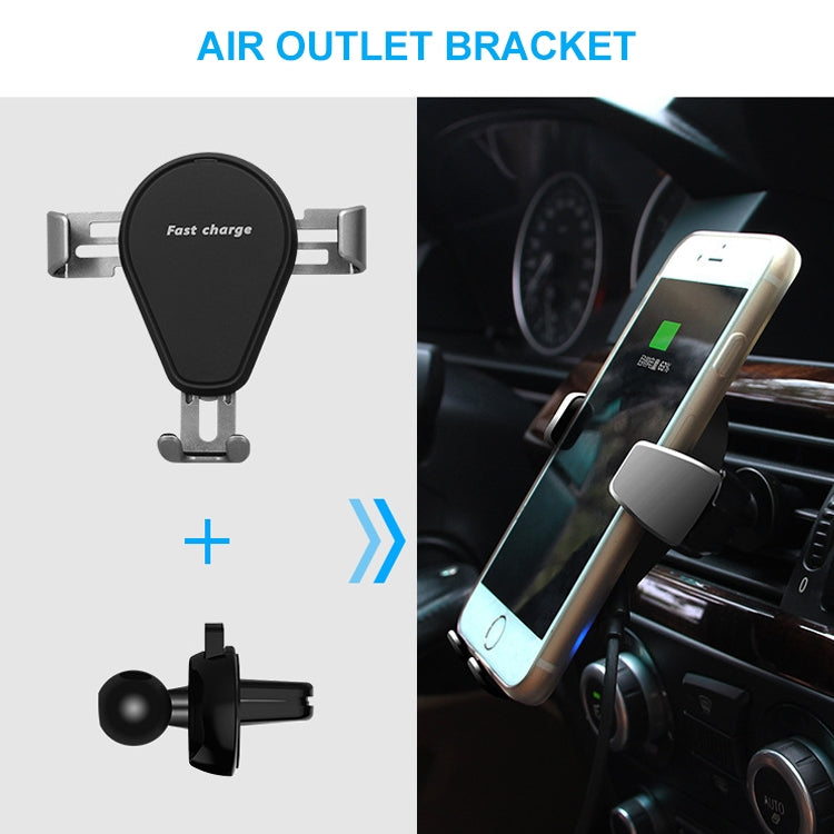 KT-C5 15W Rotatable Car Gravity Wireless Charger Air Outlet Mobile Phone Holder ÎҵÄÉ̵ê