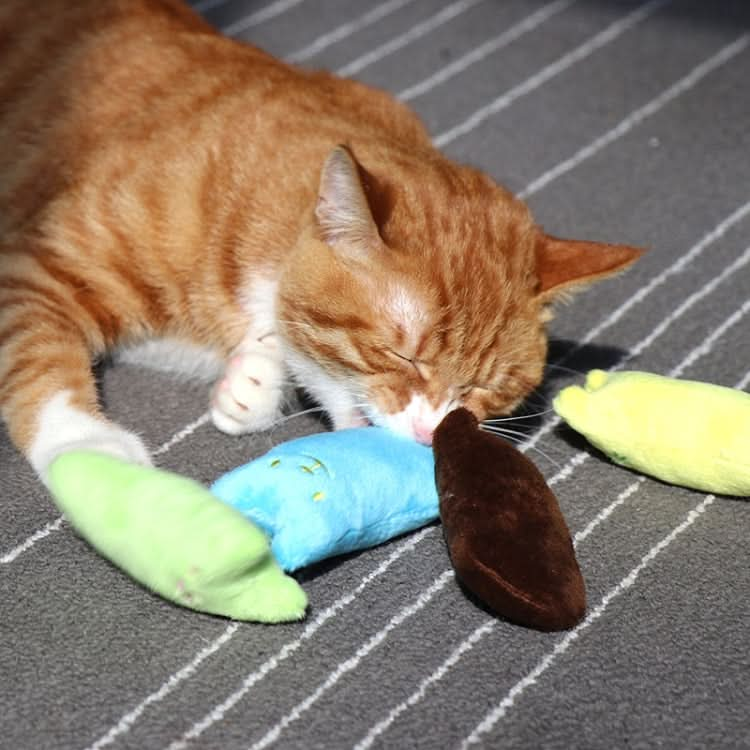 2 PCS Teeth Grinding Catnip Toys Funny Interactive Plush Cat Toy Pet Kitten Chewing Toy  Claws Thumb Bite Cat mint for Cats(Green)-Reluova