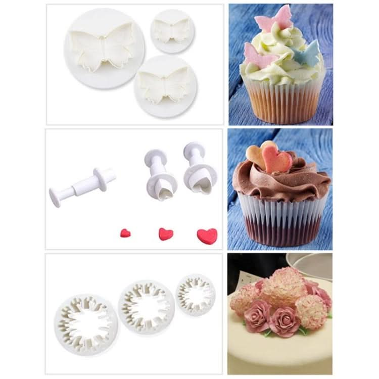 Cake Decorating Tools Fondant Plunger Cutters Biscuit Cake Mold Bakeware Accessories - Reluova