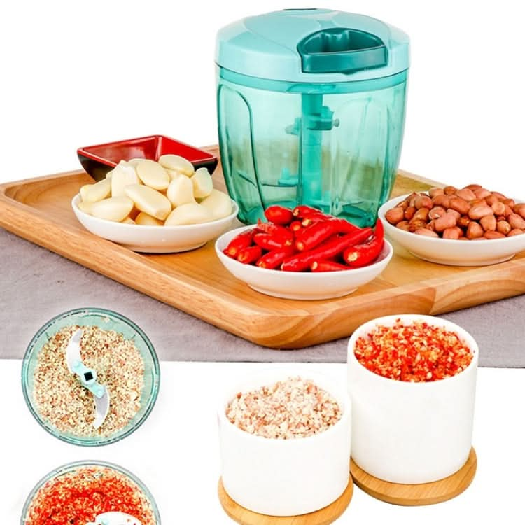 900ML Manual Meat Mincer Multifunction Food Processor Meat Fruit Salsa Pepper Onion Nut Hand-Powered Chopper-Reluova