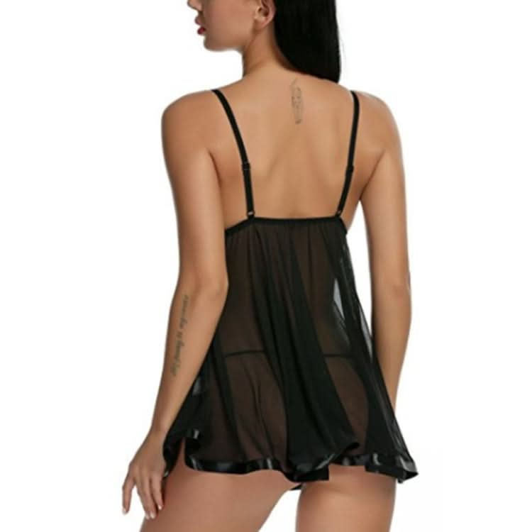 Sexy Perspective Mesh Girth Nightdress