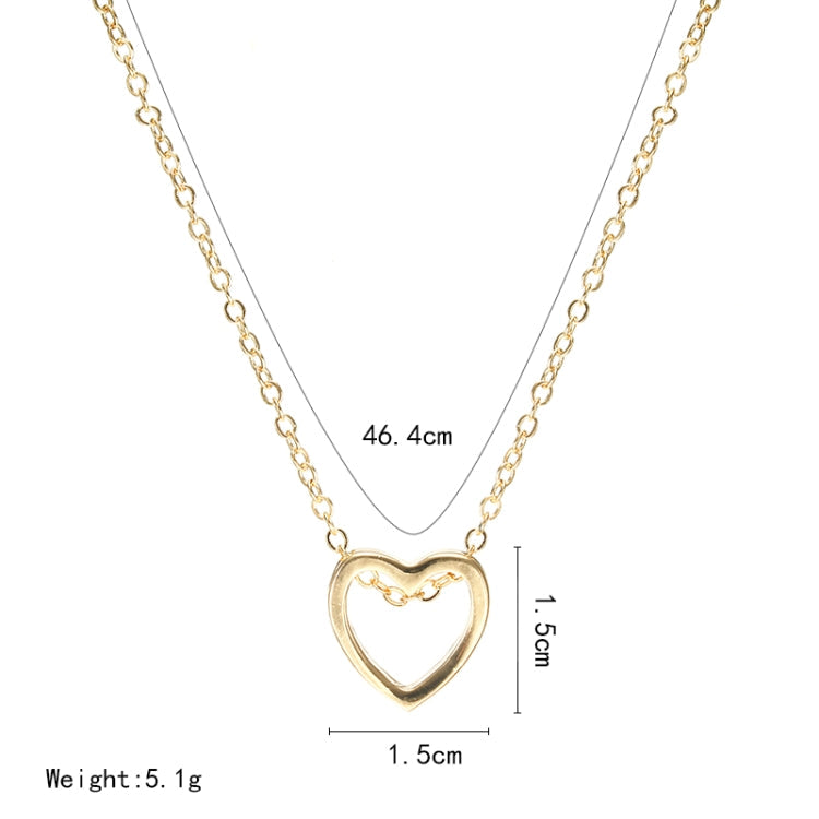 Fashion Necklace Heart Design Hollow Simple Necklace My Store