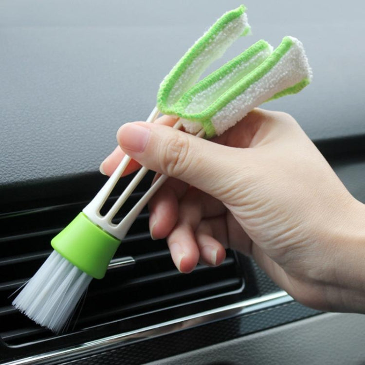 2 PCS Plastic Car Cleaning Brush Double Ended Car Air Vent Slit Cleaner Brush Dusting Blinds Keyboard Cleaning Brushes Cleaner-Reluova