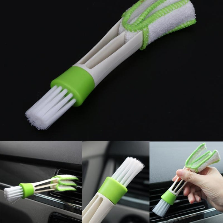 2 PCS Plastic Car Cleaning Brush Double Ended Car Air Vent Slit Cleaner Brush Dusting Blinds Keyboard Cleaning Brushes Cleaner-Reluova