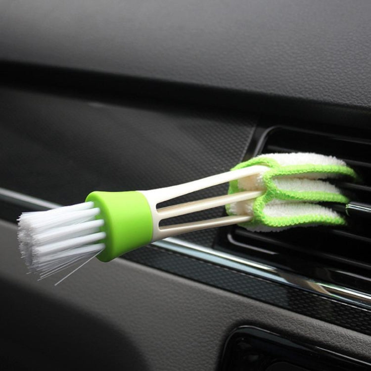 2 PCS Plastic Car Cleaning Brush Double Ended Car Air Vent Slit Cleaner Brush Dusting Blinds Keyboard Cleaning Brushes Cleaner-Reluova