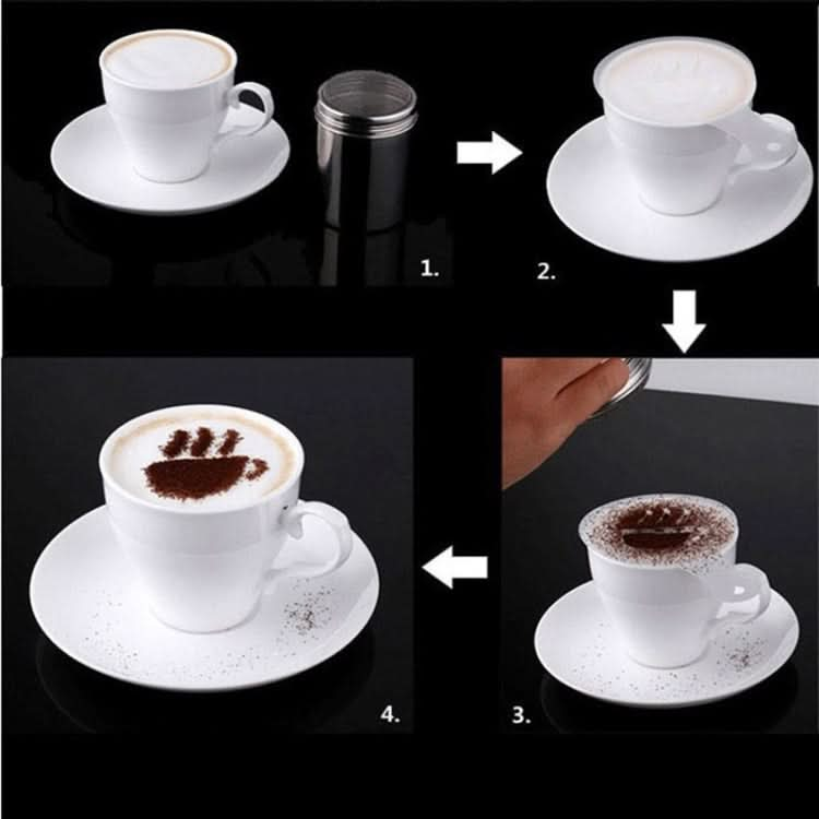 32 PCS Coffee Stencil Filter Coffee Maker Cappuccino Mold Templates Strew Flowers Pad Spray Art Baking Tools-Reluova