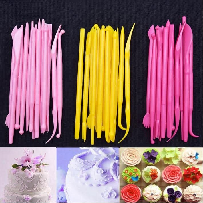 2 Sets Mini Fondant Styling Engraving Group Tools Cake Engraving Pen-Reluova