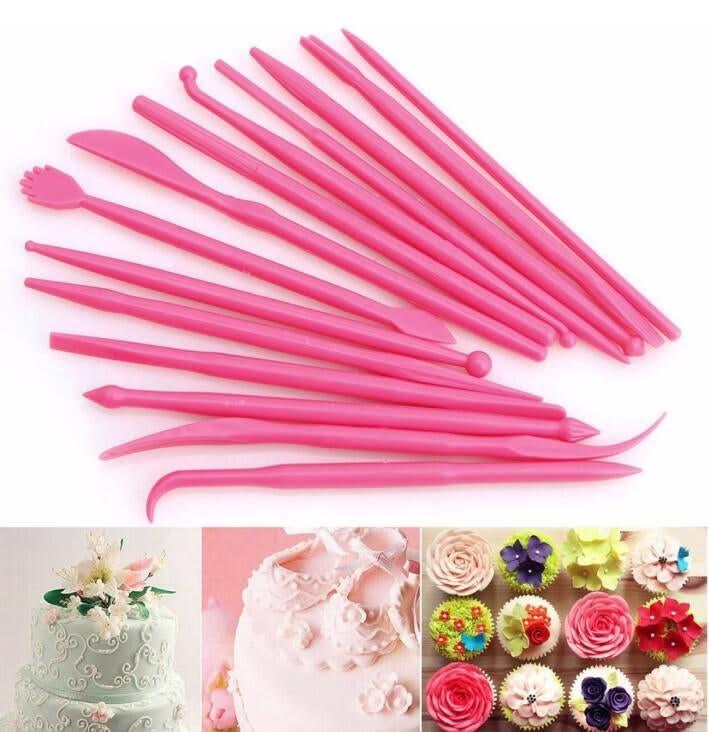 2 Sets Mini Fondant Styling Engraving Group Tools Cake Engraving Pen - Reluova