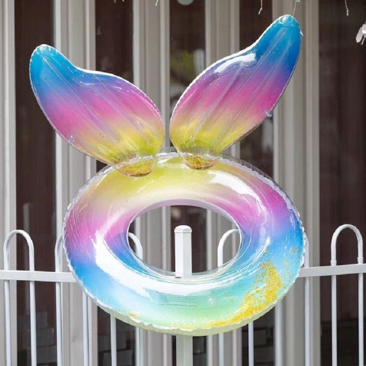 PVC Sequin Rainbow Swimming Ring