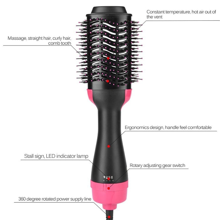 2 in 1 Multi-functional Comb Styling Rotating Hot Hair Dryer Straightener Curler