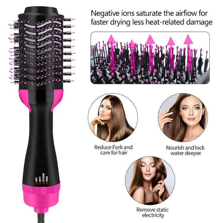 2 in 1 Multi-functional Comb Styling Rotating Hot Hair Dryer Straightener Curler-Reluova