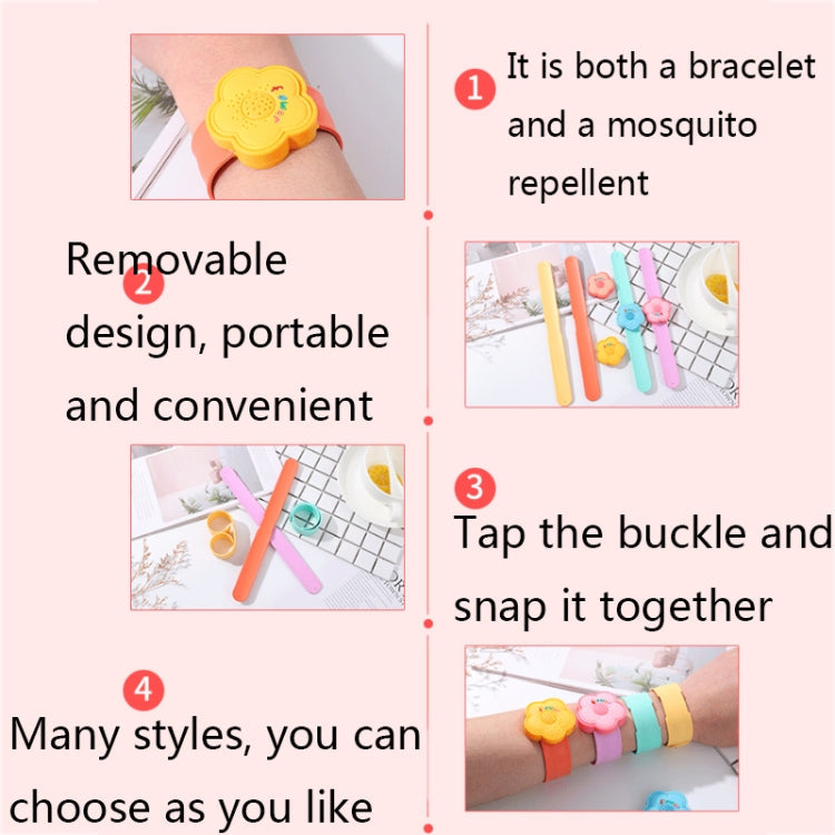 4 PCS Outdoor Portable Cartoon Mosquito Repellent Bracelet Anti-mosquito Snap Ring My Store