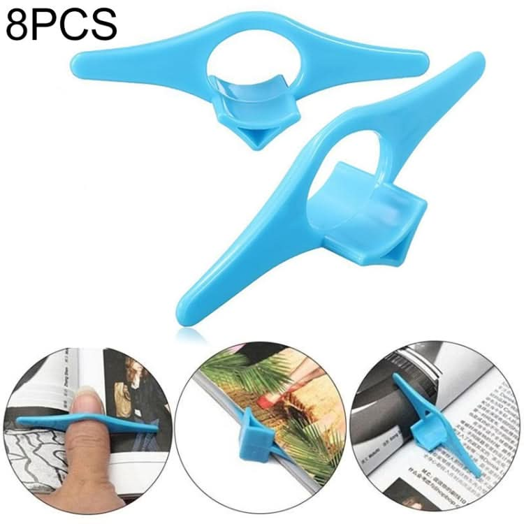 8 PCS Thumb Convenient Multifunction Book Holder Bookmark Finger Ring Book Marker-Reluova