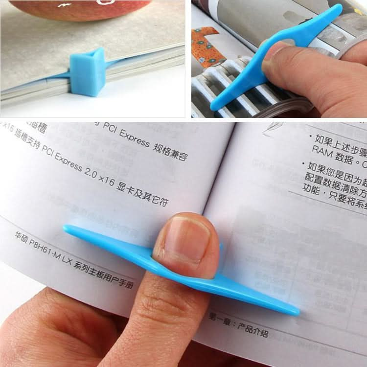 8 PCS Thumb Convenient Multifunction Book Holder Bookmark Finger Ring Book Marker-Reluova