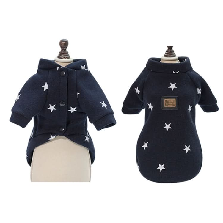 Pet Fall and Winter Five-pointed Star Pattern Sweater Pet Warm Clothes - Reluova