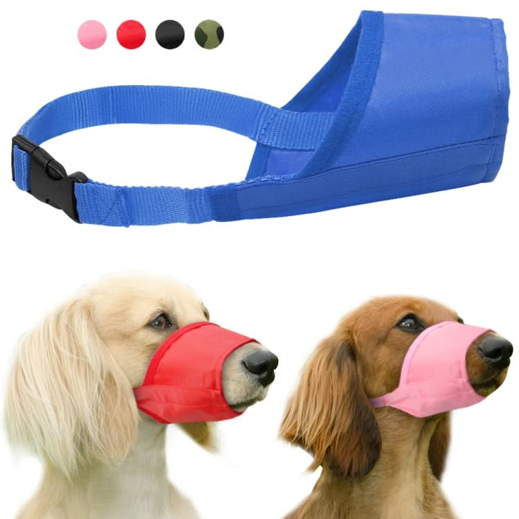 Pet Supplier Dog Muzzle Breathable Nylon Comfortable Soft Mesh Adjustable Pet Mouth Mask Prevent Bite - Reluova