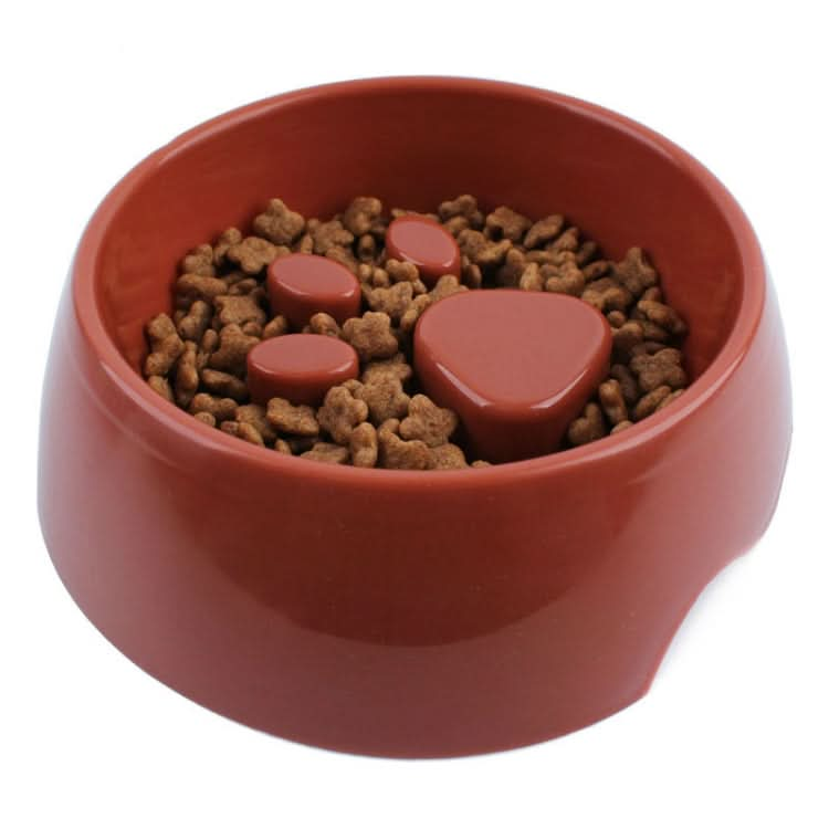 Anti-choking Pet Bowl Slow Food Dog Print Food Bowl - Reluova