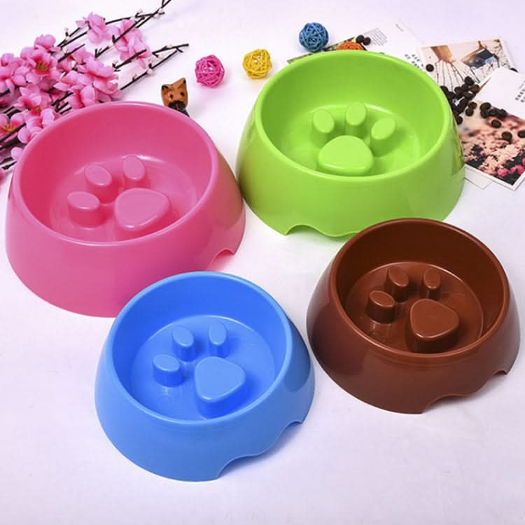 Anti-choking Pet Bowl Slow Food Dog Print Food Bowl - Reluova