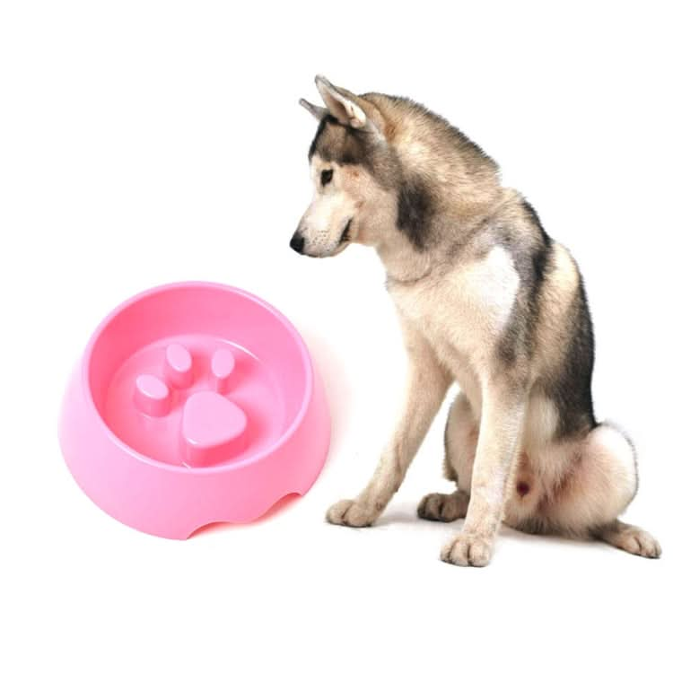 Anti-choking Pet Bowl Slow Food Dog Print Food Bowl - Reluova