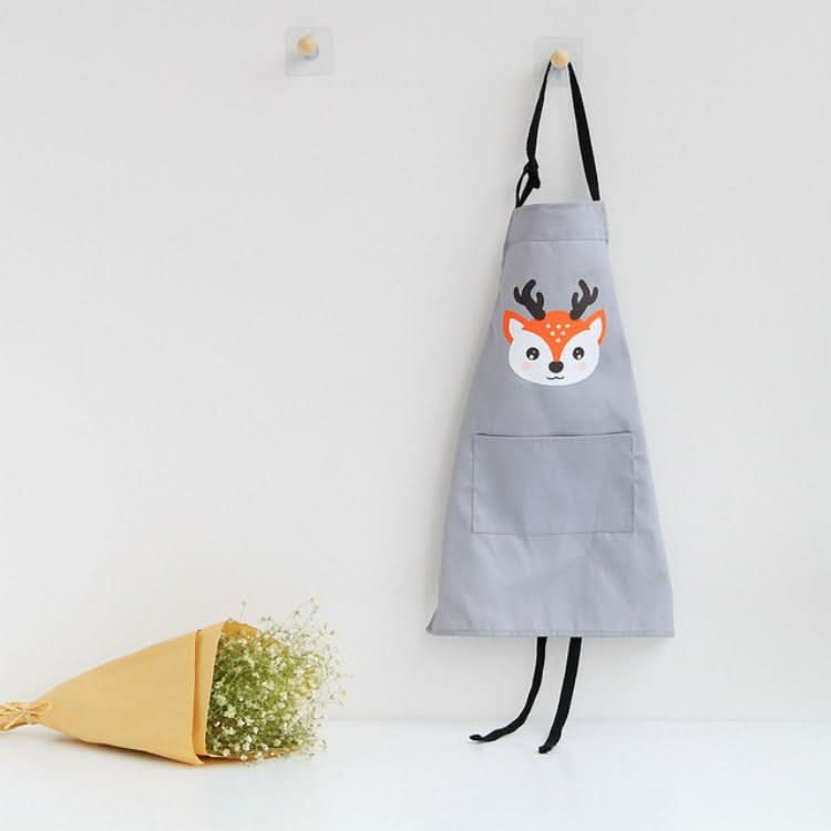 Cartoon Animal Cotton Sleeveless Smock Parent-child Apron - Reluova