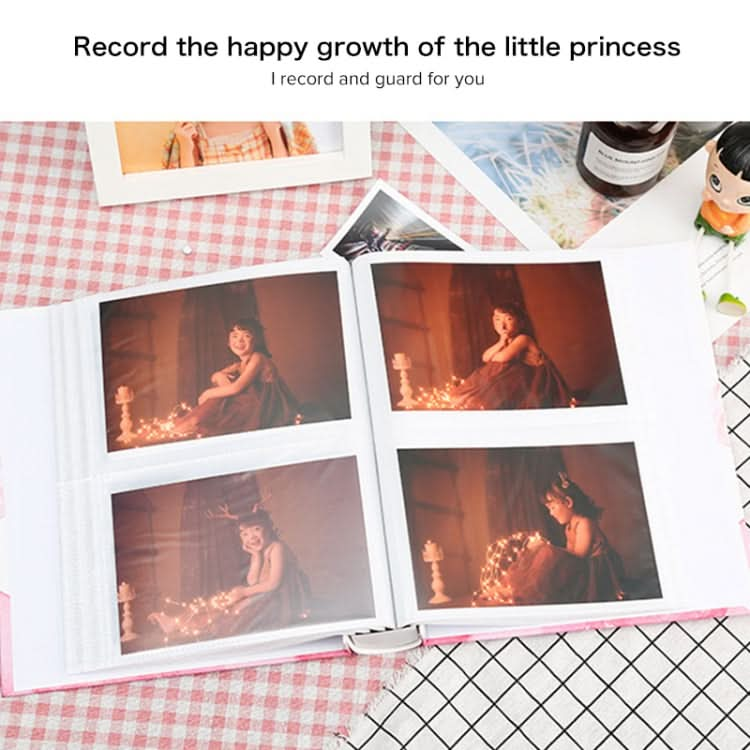 4D 6 inch Interstitial Photo Album 50 Pages for 200 PCS Photos Scrapbook Paper Baby Family Wedding Photo Albums