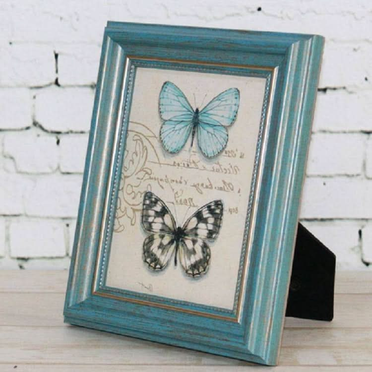 Retro Resin Wood Frame Simple Horizontal and Vertical Universal Frame