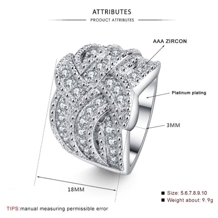 Women Fashion Luxury Zircon Stone Rings Reluova