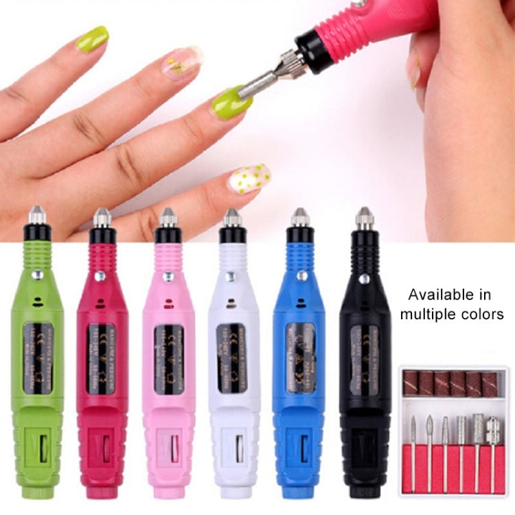 1 Set Power Professional Electric Manicure Machine Pen Pedicure Nail File Nail Tools 6 bits Drill Nail Drill Machine