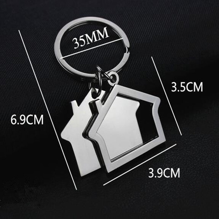 2 PCS Creative House Keychain Cottage Small Gift Pendant-Reluova