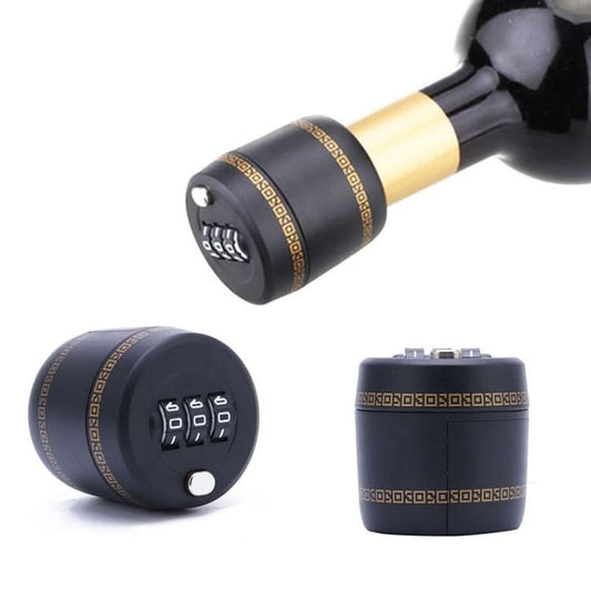 Red Wine Bottle Code Lock Bottle Cap Lock - Reluova