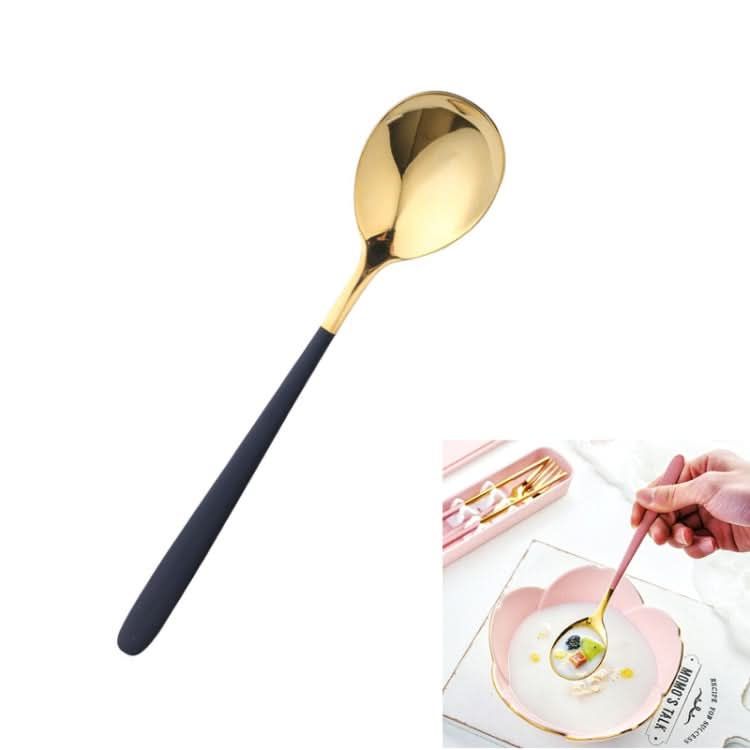 Simple Stainless Steel Titanium Plated Rice Spoon - Reluova