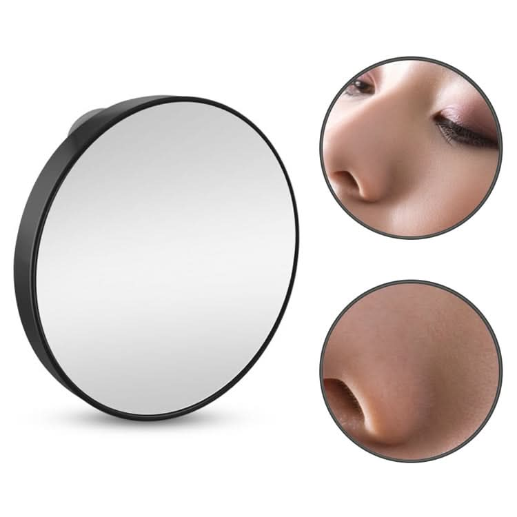 Magnification Small Round Mirror with Suction Cup Makeup Mirror 8.8cm Magnification Makeup Mirror Reluova