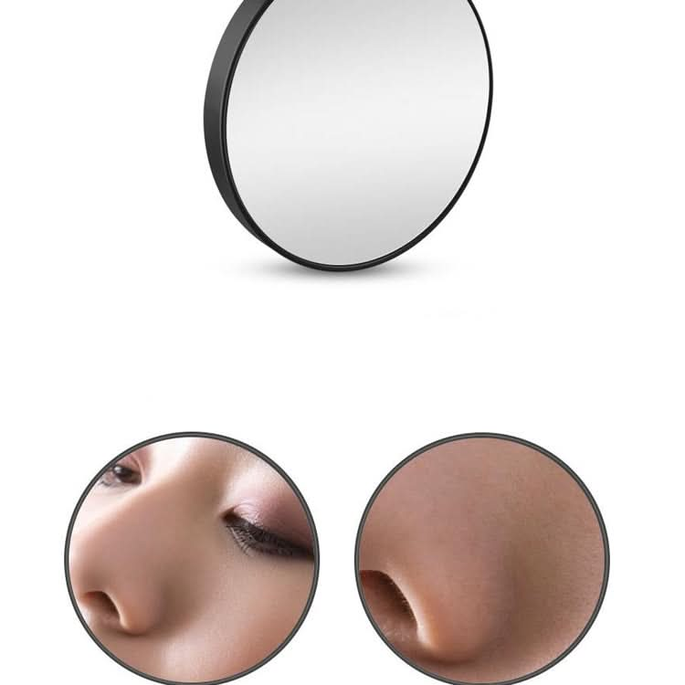 Magnification Small Round Mirror with Suction Cup Makeup Mirror 8.8cm Magnification Makeup Mirror Reluova