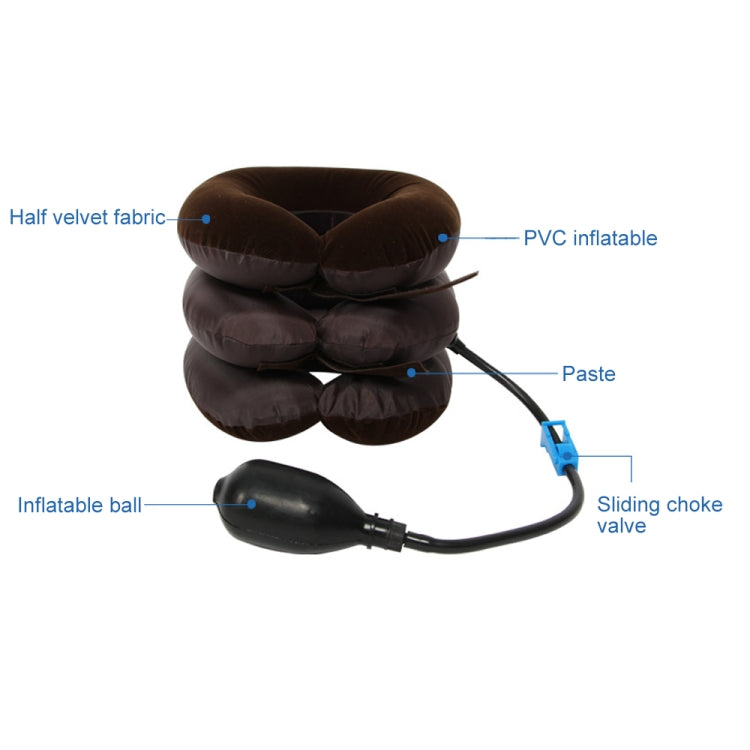 Inflatable Air Cervical Neck Traction Device Soft Head Back Shoulder Neck Ache Massager Headache Pain Relieve Relaxation Brace