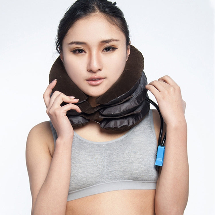 Inflatable Air Cervical Neck Traction Device Soft Head Back Shoulder Neck Ache Massager Headache Pain Relieve Relaxation Brace Reluova