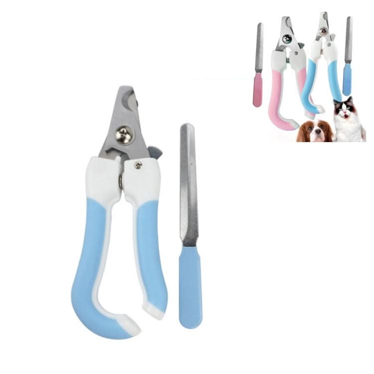 Two-piece Pet Toe Stainless Steel Cat and Dog Nail Clipper Filee - Reluova