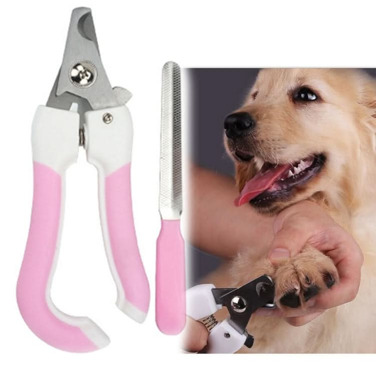 Two-piece Pet Toe Stainless Steel Cat and Dog Nail Clipper Filee - Reluova