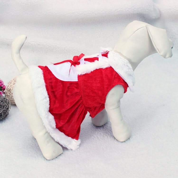 Christmas Dog Clothes for Small Dogs Santa Dog Costume Winter Pet Coats - Reluova