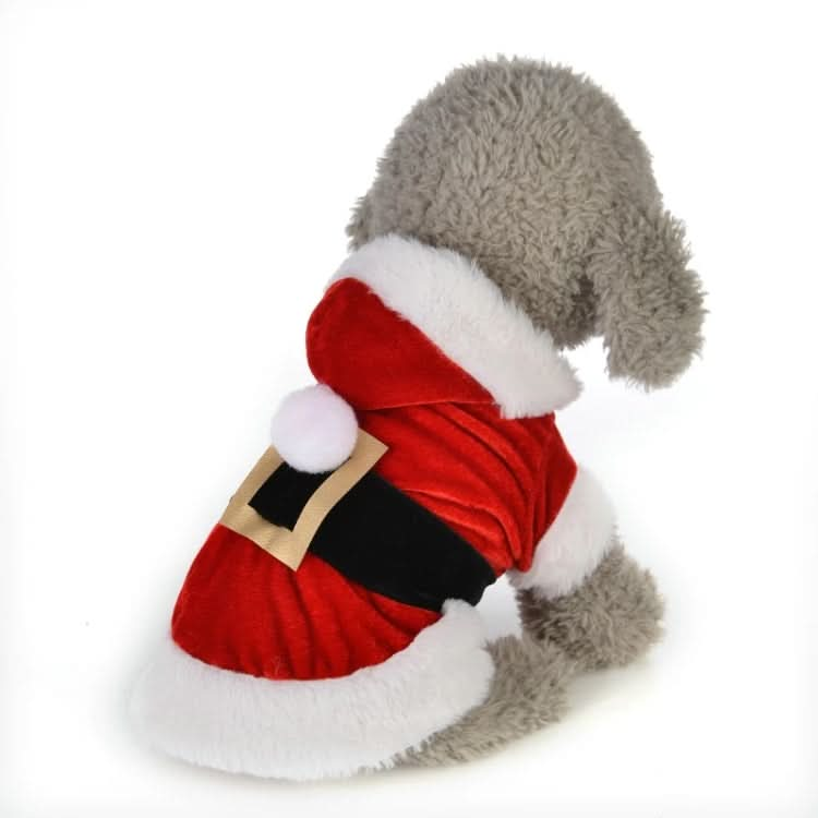 Christmas Dog Clothes for Small Dogs Santa Dog Costume Winter Pet Coats - Reluova