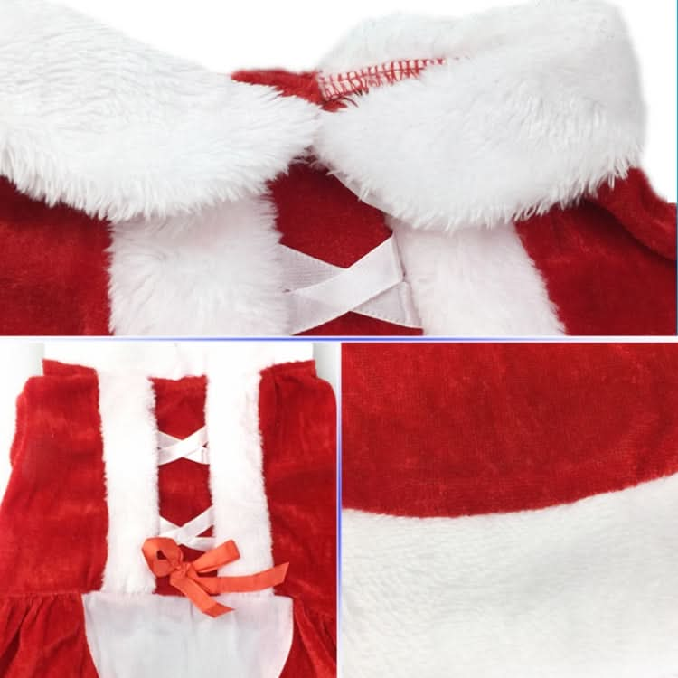 Christmas Dog Clothes for Small Dogs Santa Dog Costume Winter Pet Coats - Reluova