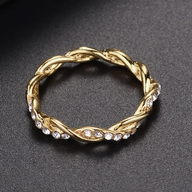 Woman Classical Cubic Zirconia Twist Shape Ring