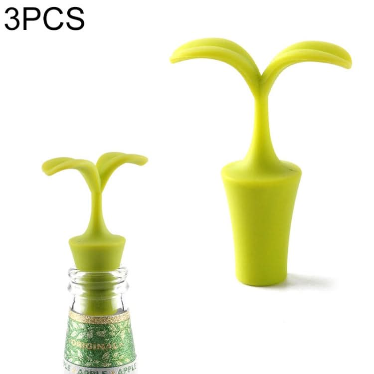 3 PCS Creative Wine Drink Preservation Stopper Flower Silicone Wine Stopper-Reluova